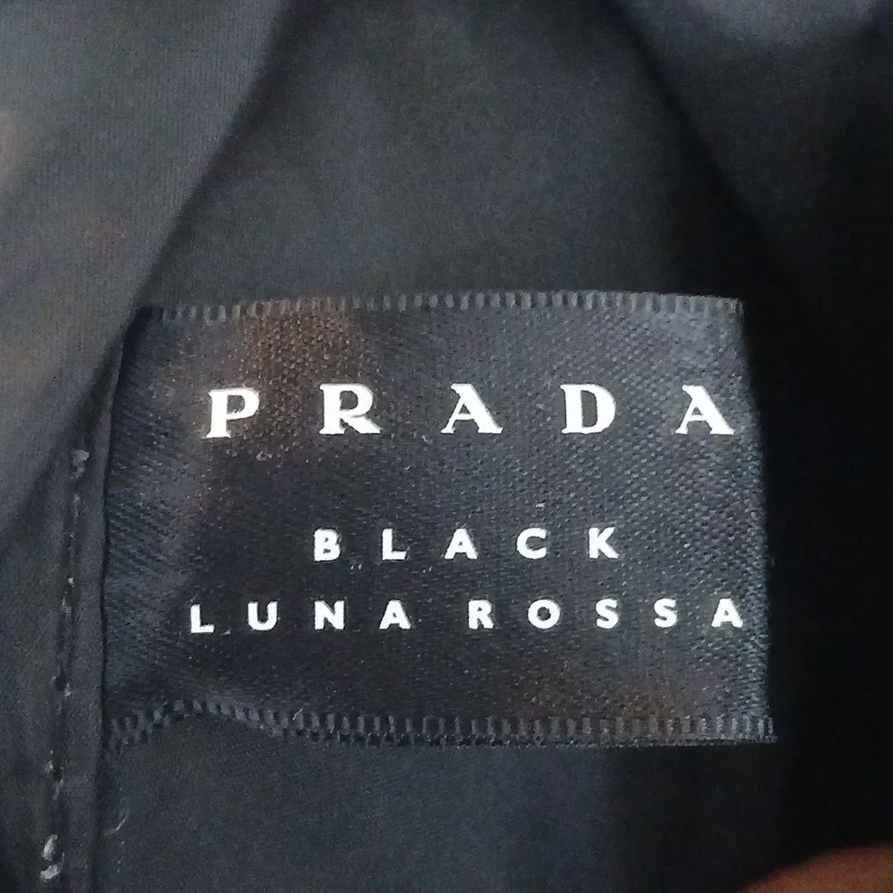 Prada Black Nylon Sling Back Large Bag